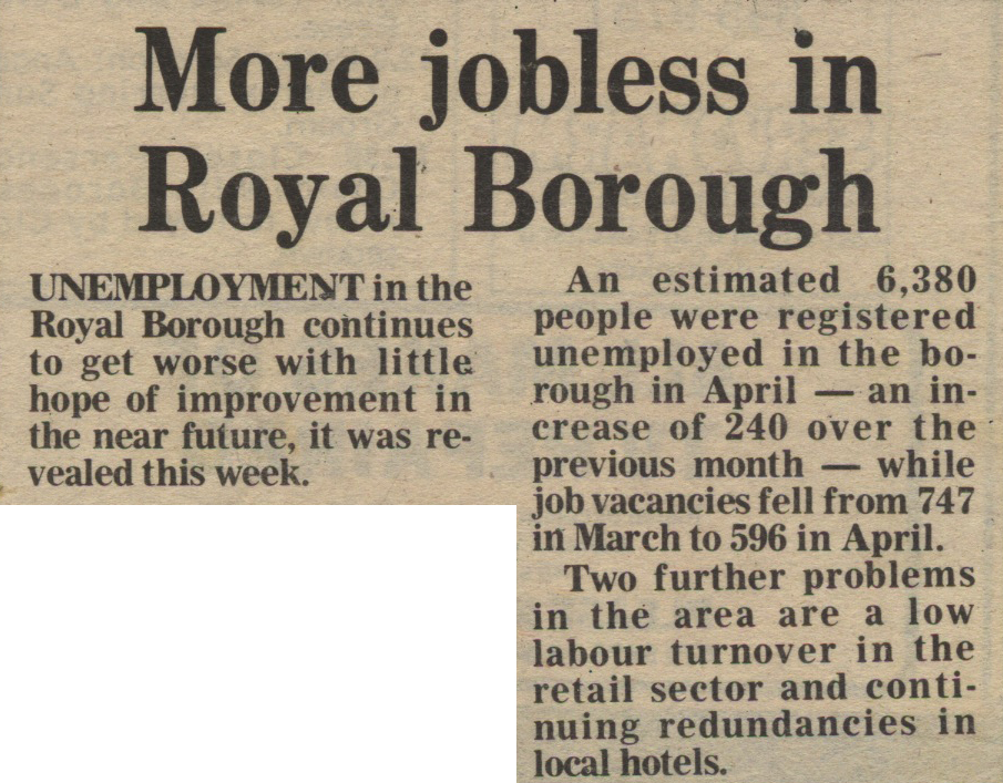 19810522 ROYAL BOROUGH UNEMPLOYMENT UP CN.jpg